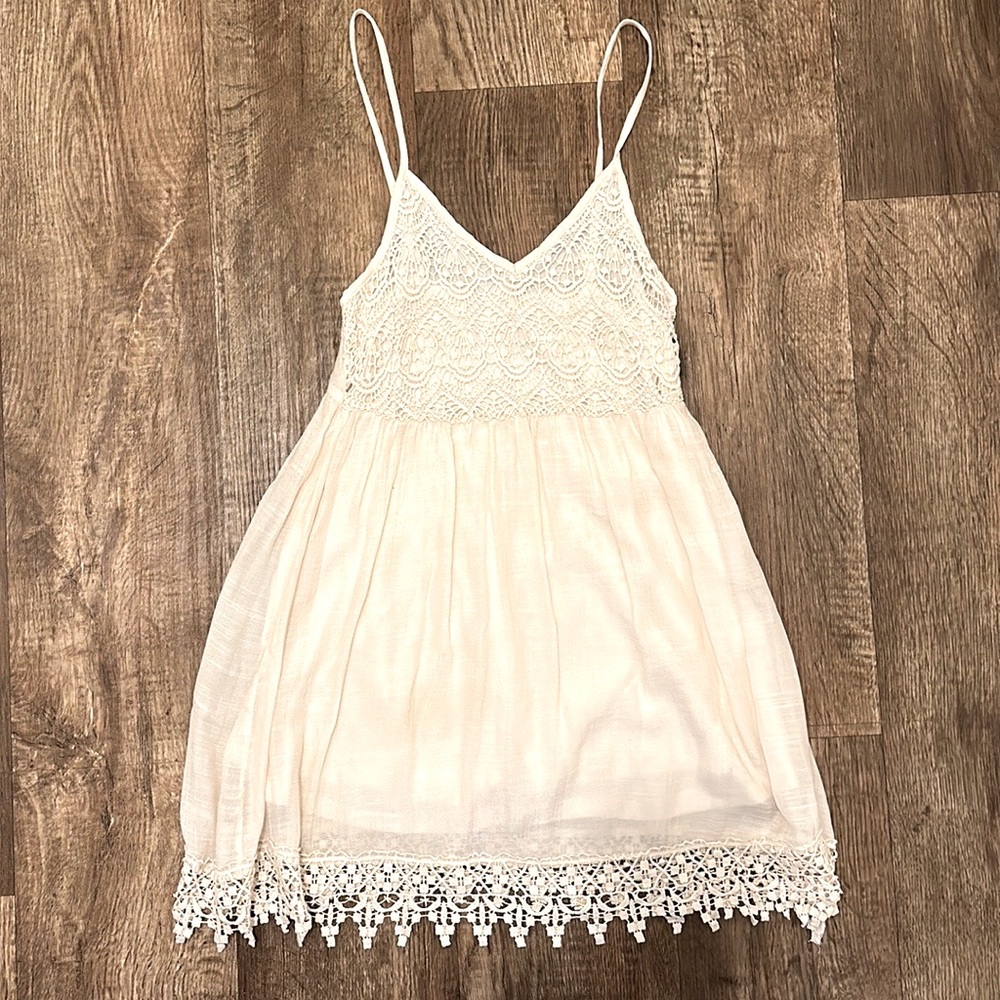 Bundle- 2 Poetry Linen Dresses Off White Size Small